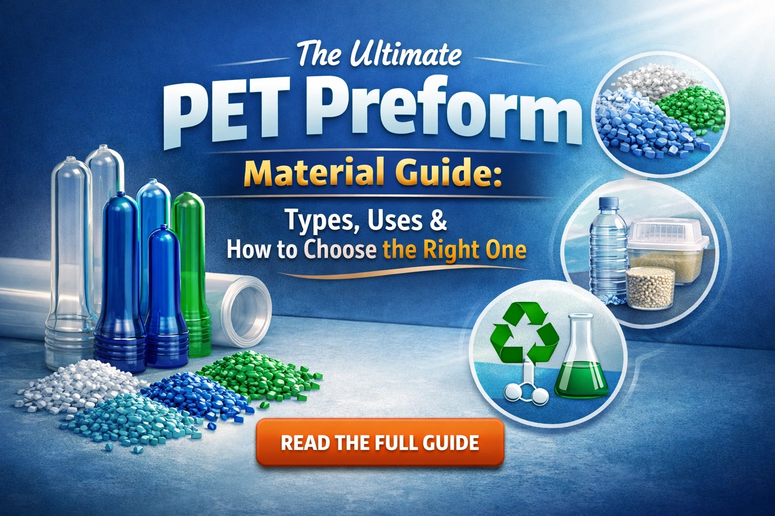 The Ultimate PET Preform Material Guide: Types, Uses & How to Choose the Right One